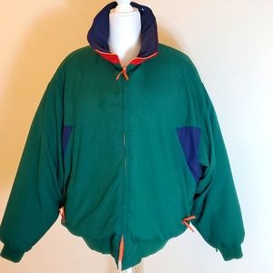 Gant green, blue and red puffer jacket size xl